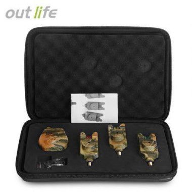 Outlife JY - 35 - 3 Camouflage Fishing Bite Alert Receiver Set