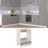 Detailed information about the product Oven Cabinet Concrete Grey 60x46x81.5 Cm Engineered Wood