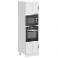 Detailed information about the product Oven Cabinets 2 pcs Lucca White Engineered Wood