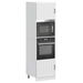 Oven Cabinets 2 pcs Lucca White Engineered Wood. Available at Crazy Sales for $359.95