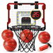 Over The Door Basketball Hoop LED Scoreboard Mini Indoor Goal Backboard Ring Net System Breakaway Rim Outdoor Kids Basket Balls Game Sports Play Set. Available at Crazy Sales for $59.95