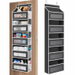Over the Door Organizer Storage, 5 Shelf Hanging Organizer with 5 Pockets, Anti Tilt 44 lb Load Behind Door Storage for Home Use (Black). Available at Crazy Sales for $19.95