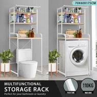 Detailed information about the product Over Toilet Shelf Rack Bathroom Organiser 3-tier Freestanding Storage Laundry Washing Machine Heavy Duty Towel Shelving