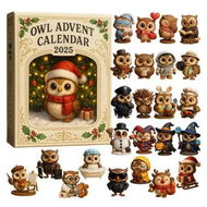 Detailed information about the product Owl Advent Calendar 2025, 2D Acrylic Owl Ornament for Men Women Boys Girls, 24 Days Christmas Countdown Advent Calendar
