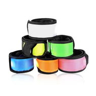 Detailed information about the product Pack of 6 LED Light Up Band Slap Bracelets Night Safety Wrist Band for Cycling Walking Running Concert Camping Outdoor Sports