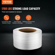 Detailed information about the product Packaging Woven Strapping Roll 19 mm x 0.9 mm x 500 m Banding Strap 800 kg