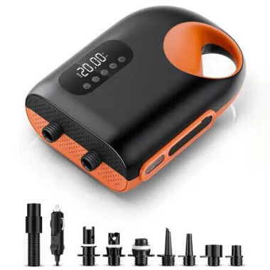 Paddle Board Pump,20PSI Dual Stage Inflation & Deflation SUP Pump with Auto-Off Function & 12V DC Car Connector,Portable Electric Pump,Inflatable Boats