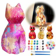 Detailed information about the product Paint Your Own Cat Lamp Kit,DIY Christmas Crafts Night Light,Arts Crafts for Kids,Painting Kit for Girls Boys Art Supplies Creative Gift for Birthday,Party