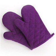 Detailed information about the product Pair Heat Proof Resistant Gloves Oven Glove Mitt Pot Holder Anti Steam Oven Mitts-Purple