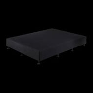 Detailed information about the product Palermo Queen Ensemble Bed Base Midnight Black Linen Fabric