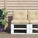 Pallet Cushions 2 pcs Beige Fabric. Available at Crazy Sales for $99.95