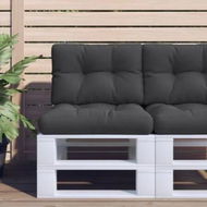 Detailed information about the product Pallet Cushions 2 pcs Black Fabric