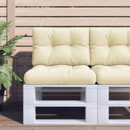 Detailed information about the product Pallet Cushions 2 pcs Cream Fabric