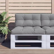 Detailed information about the product Pallet Cushions 2 pcs Grey Fabric