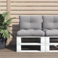 Detailed information about the product Pallet Cushions 2 pcs Grey Fabric