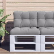 Detailed information about the product Pallet Cushions 2 pcs Grey Fabric