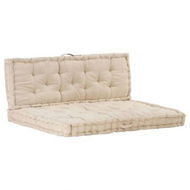 Detailed information about the product Pallet Floor Cushions 2 Pcs Cotton Beige