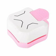 Detailed information about the product Paper Corner Cutter Punch,Corner Rounder Punch for Scrapbook Supplies,3 in 1 (R4mm, R7mm, R10mm) Round Corner Cutter Rounder Pink