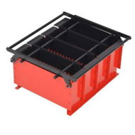 Detailed information about the product Paper Log Briquette Maker Steel 38x31x18 cm Black and Red