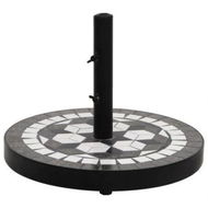 Detailed information about the product Parasol Base Black And White Round 12 Kg