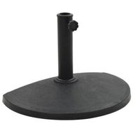 Detailed information about the product Parasol Base Half Round Polyresin 9 kg Black