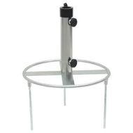 Detailed information about the product Parasol Base with Ground Spikes for Ã˜38/48 mm Silver Steel