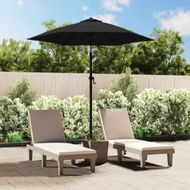 Detailed information about the product Parasol Black 200x224 cm Aluminium