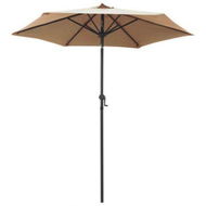 Detailed information about the product Parasol Taupe 200x211 Cm Aluminium