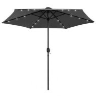 Detailed information about the product Parasol with LED Lights and Aluminium Pole 270 cm Anthracite