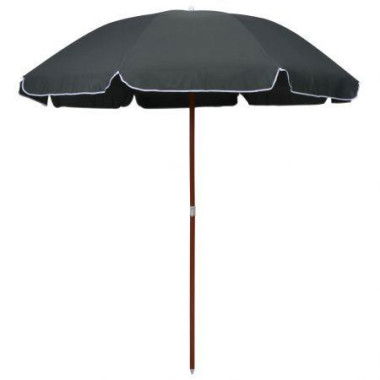 Parasol With Steel Pole 240 Cm Anthracite