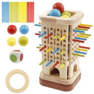 Detailed information about the product Parent-Child Interactive Wooden Stick Board Game Colorful Sticks Wooden Stick Tower Set Thinking Training Puzzle Educational Balance Wooden Toy Gifts