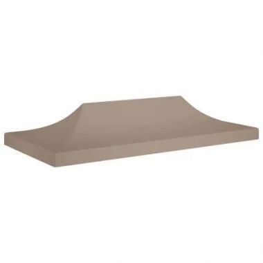 Party Tent Roof 6x3 m Taupe 270 g/mÂ²