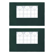 Detailed information about the product Party Tent Sidewall 2 pcs with Window PE Green