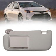 Detailed information about the product Passenger Side Sun Visor with Vanity Mirror Compatible with Toyota Corolla 2014 2015 2016 2017 2018 2019 Replaces# 74320-02B50-B0, Grey, Left Side