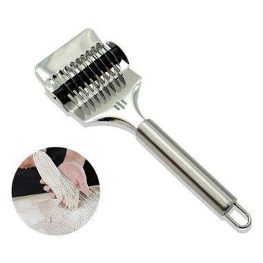 Pasta Noodle Cutter Stainless Steel Manual Noodle Lattice Roller