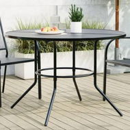 Detailed information about the product Patio Table Round Anthracite Ã˜110x72.5 cm Powder-coated Steel