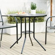 Detailed information about the product Patio Table Round Anthracite Ã˜80x72.5 cm Powder-coated Steel