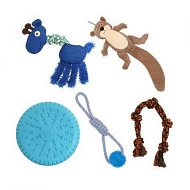 Detailed information about the product PaWz Dog Chew Toys Squeaky Puppy Pet Rope Plush Toy Teething 5 styles