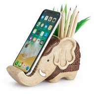 Detailed information about the product Pen Holder with Phone Stand,Resin elephant Shaped Pen Container Cell Phone Stand Carving Brush Scissor Holder Desk Organizer Decoration(Retro Brown)