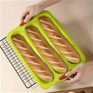 Detailed information about the product Perforated Silicone Baguette Pan Bake Delicious French Bread Loaves with Ease Oven Safe and Non-Stick Kitchen Accessories Color Green