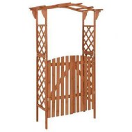 Detailed information about the product Pergola With Gate 116x40x204 Cm Solid Firwood