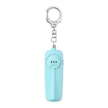 Personal Alarm Keychain 130dB Self Defense Security With Led Light For Women Girls Kids Elderly Color Blue