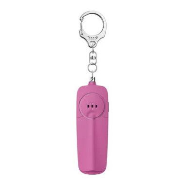 Personal Alarm Keychain 130dB Self Defense Security With Led Light For Women Girls Kids Elderly Color Red