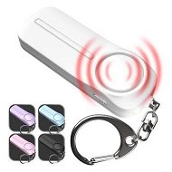 Detailed information about the product Personal Alarm Keychain for Women, Loud Safety Whistle Alert Device with LED Light,Emergency Safety Handheld Siren Keychain, White,1Pack