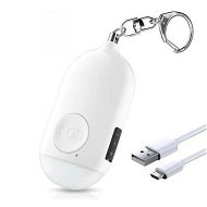 Detailed information about the product Personal Alarm Siren Song, 130dB Self Defense Alarm Keychain with Emergency LED Flashlight, Safety Personal Protection Devices for Women, Girls, Kids and Elders (White)