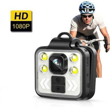 Personal Body Camera Video Recorder 1080P Used Camera With LED Glow Wearable Police Camera Head 5-6HR Battery