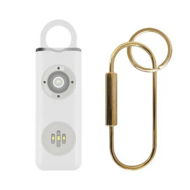 Detailed information about the product Personal Safety Alarm for Women, Teens, Elders and Kids 130dB Sound Alarm Keychain with LED Lights, Safety Alarm Keychain,White