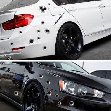 Personality Simulation Bullet Hole Car Sticker 3D Solid Body Sticker