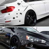 Detailed information about the product Personality Simulation Bullet Hole Car Sticker 3D Solid Body Sticker