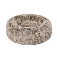 Detailed information about the product Pet Bed Cat Dog Donut Nest Calming L Brown Large